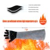 MOUTCLMB Long Welding Gloves 23.6 Inches 932℉,Heat/Fire Resistant Leather For