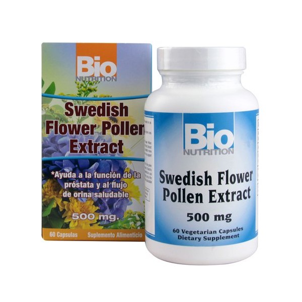 Bio Nutrition Swedish Flower Pollen Extract, 500 Mg, 60 Count