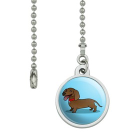 GRAPHICS & MORE Dachshund Wiener Dog Cartoon Ceiling Fan and Light Pull Chain