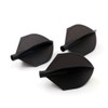 CUESOUL TERO AK4 Black Dart Flights Shield Shape,Set of 3