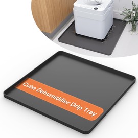 GCGOODS Drip Tray Compatible with Midea Cube Dehumidifier, Silicone Mat with Raised Edge Prevent Liquid Spillage, Cube Dehumidifier Accessories, Protect Floor & Prevent Leakage