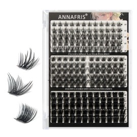 ANNAFRIS Eyelash Extensions, Eyelash Clusters, Lashes, Artificial Eyelashes, Individual Eyelash Extension (B JS13+W02+JS09)