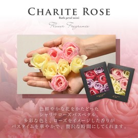 Chariterose OB-DRP-3-2 Bath Salts Gift Flower Bath Petals Mini Elegant Rose for Women Birthday Present