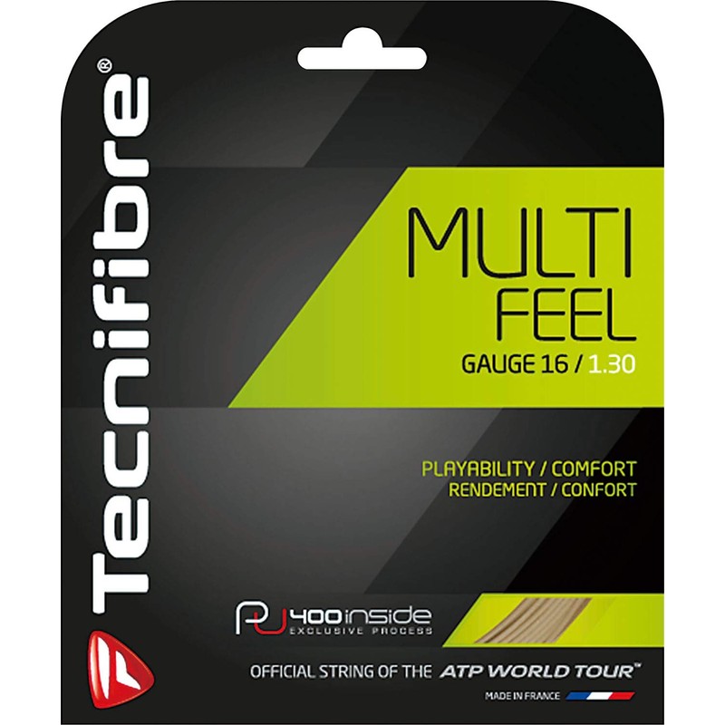 Tecnifibre Multifeel 12.2m Neon Pink Tennis String Set 1.25