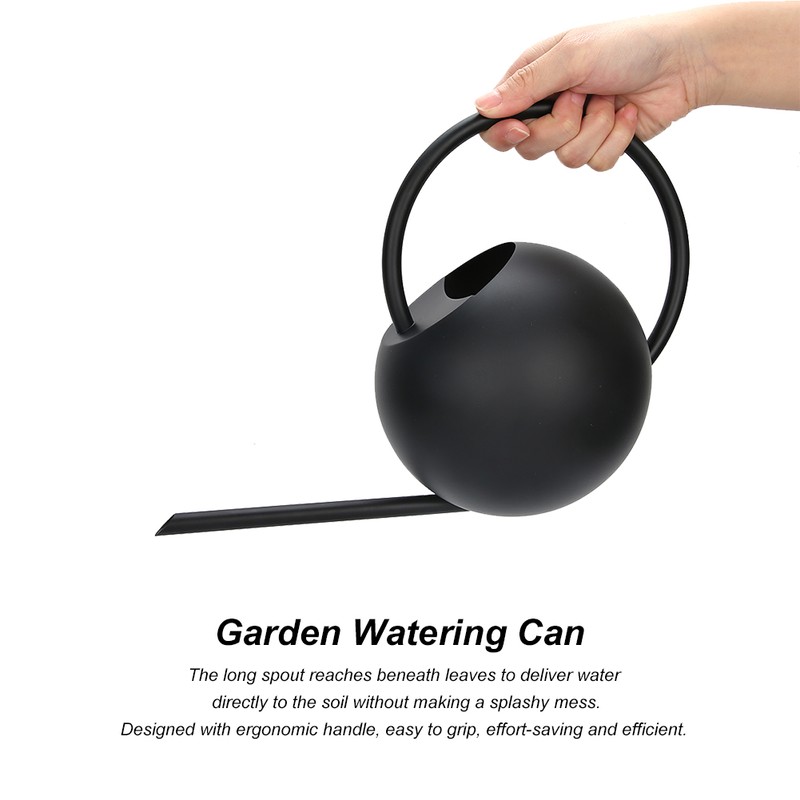 1L Stainless Steel Practical Long Mouth Watering Cans Household Houseplant