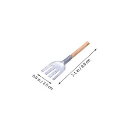 Kisangel Mini Garden Tool Set 5pcs Iron Trowels Wood Handle for Gardening Art Photography