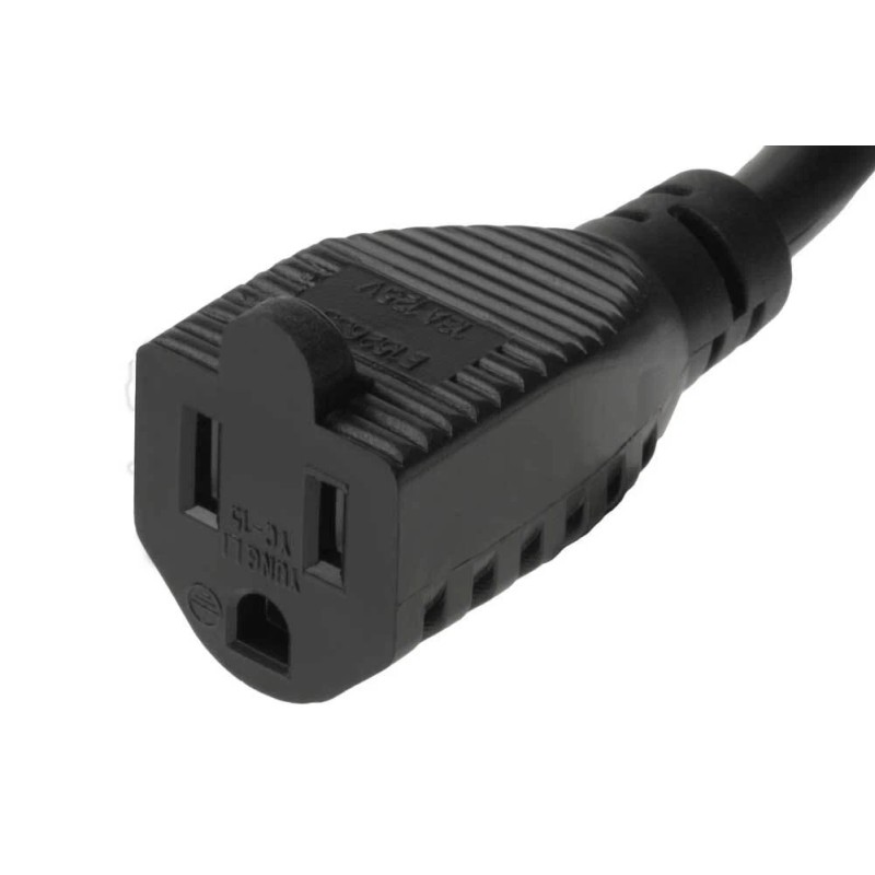 SF Cable 1ft Ultra Low Profile Angle NEMA 5-15P to