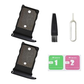 2 PCS for Pixel 9 Single SIM Card Tray Replacement, Single SIM Card Slot Holder Compatible with Pixel 9 (Obsidian)