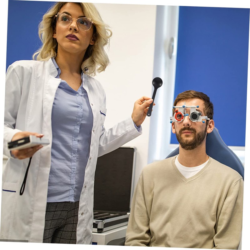 Baluue 2sets Handheld Plastic Eye Occluder Eye Exam Tool Portable