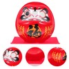 ULTECHNOVO Japanese Traditional Figurine Ceramic Luck Wobble Statue Zen Decor