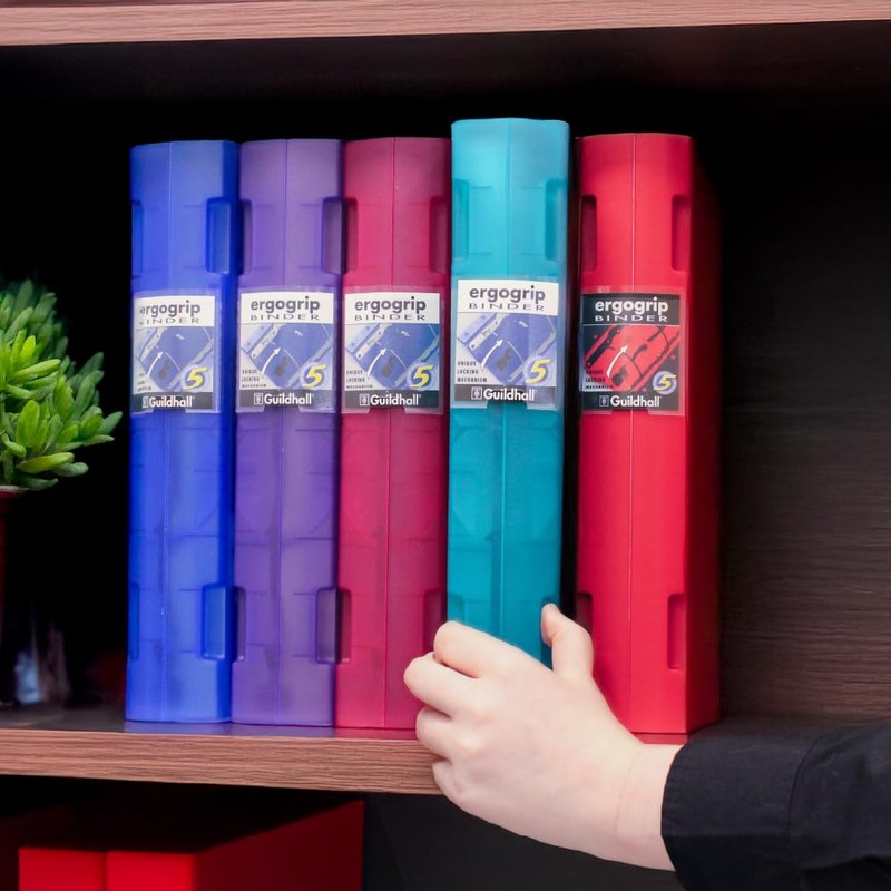 Exacompta Guildhall Ergogrip Binder, 2 Rings, A4 - Yellow