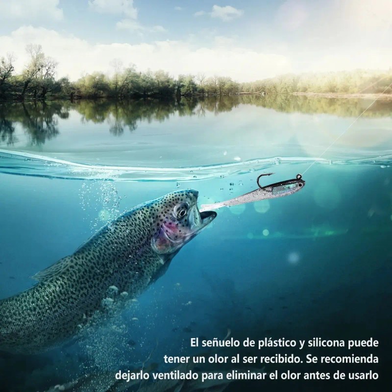 10 Señuelos Swimbait Para Pesca Suave Engaños Lobina Y Más