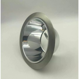 Unbranded 6" Inch  Chrome Reflector Satin Nickel Ring Recessed Can Trim