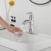 Chrome Bathroom Faucet Waterfall GGStudy Single Handle One Hole Farmhouse