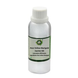 R V Essential Pure Yellow Marigold Carrier Oil 10 ml (0.338 oz) - Calendula Officinalis (100% Pure and Natural Cold Pressed) Pure Yellow Marigold Carrier Oil