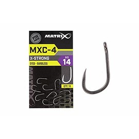 Fox Matrix MXC-4 X-Strong Eyed Hook Barbless Size 16 GHK141