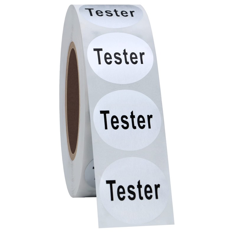 Hybsk Clear Cosmetic Tester Labels 20mm Round Total 500 Per