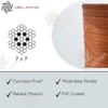 Laureola 1/16" to 3/32" (PVC) Vinyl Coated Orange Color Galvanized