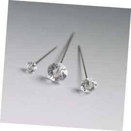 LALAFINA Sets Plastic Alloy Mm Buttonhole Gems Rhinestone Applique Wedding Pins for Bridesmaids Pcs