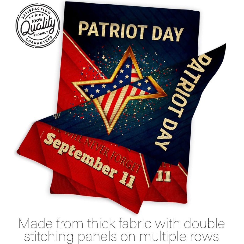 Ornament Collection Never Forget 9/11 Burlap Garden Flag Set Mailbox