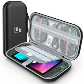 【Switch/Switch2】 ケース スイッチ ブラック （PU)