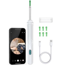 Memypers Earpick Camera, WIFI Connection & Smartphone Linkage, IP67 Waterproof, Ear Cleaning Tool (2 Year Warranty/Recording Function/Child Compatible), Easy Ear Care at Home, iOS and Android