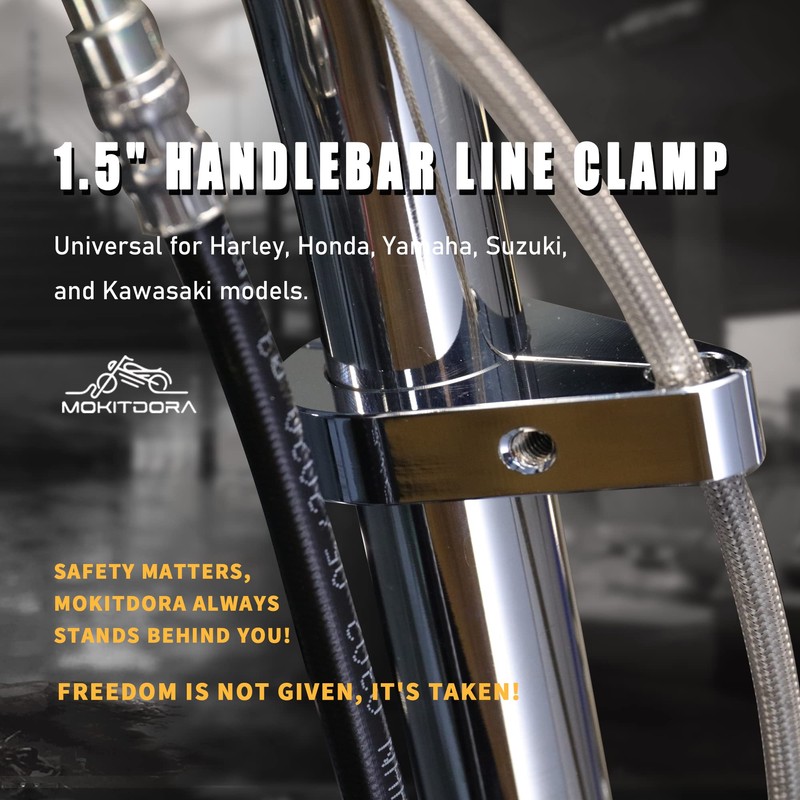 MoKitDora 1.5" Handlebar or Frame Mount Clutch Throttle Cable Clamp