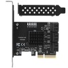 PCI E 3.0 SATA 3.0 Expansion Card, 6 Port Adapter