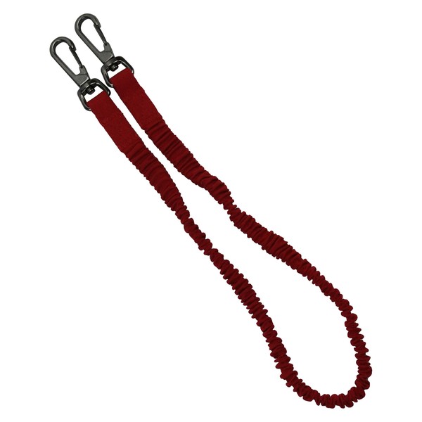 SK11 SSC-3NRD Non-Tangling Fabric Safety Cord, Red, Natural Length Approx.