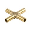 sourcing map Hose Nozzle Brass Hose Connector 8 mm 4