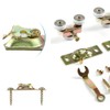 15Pcs Sliding Pocket Door Hardware Top Hanger Rollers Wheels Assembly