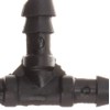Orbit 67401 25-Count 1/4-Inch Barb Tee,Black