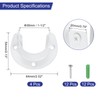 uxcell 4 Pcs 38mm / 1-1/2" Inch Closet Rod Bracket