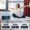 CherishMood 13" Large LED Digital Wall Clock, Remote Control, 10-Level