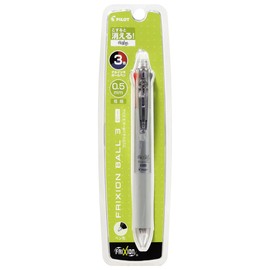 PILOT PLKFBS60EFDS Frixion Ball 3 Slim 0.5mm Dark Silver 3 Color Ballpoint Pen