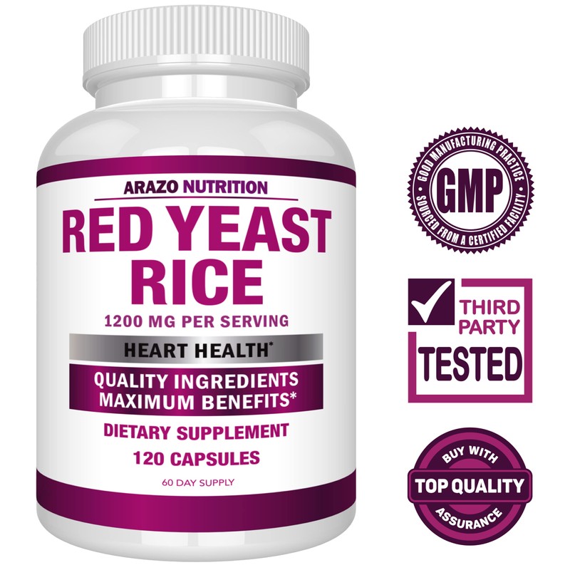 Arazo Nutrition Red Yeast Rice Extract 1200 MG – Citrinin