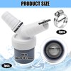 Dishwasher Washing Machine Drain Adapter Double Connection Y 1 1/4