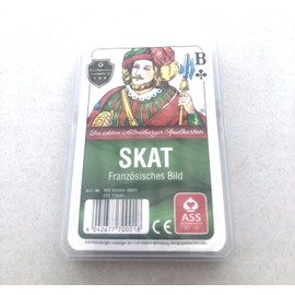 Ass Altenburger Playing Cards Skat French Picture Sheet in Plastic Case Pack of 10