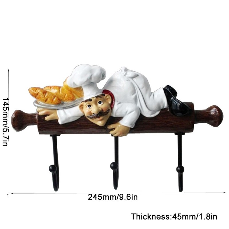 KiaoTime Fat Chef Decor Cute Home Kitchen Restaurant Bakery Decorative