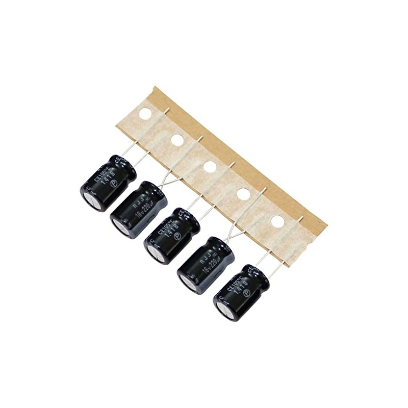 Elko Capacitor 20x Radial 220µF 16V Electrolytic Capacitor up to