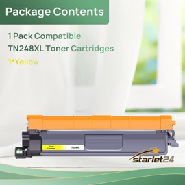 Starlet24 1 x TN248XL Yellow Compatible with Brother TN-248XL Yellow TN248Y for Toner Brother MFC-L3760CDW DCP-L3560CDWE DCP-L3740CDW DCP-L3520CDW MFC-L8390CDW MFC-L3740CDWE