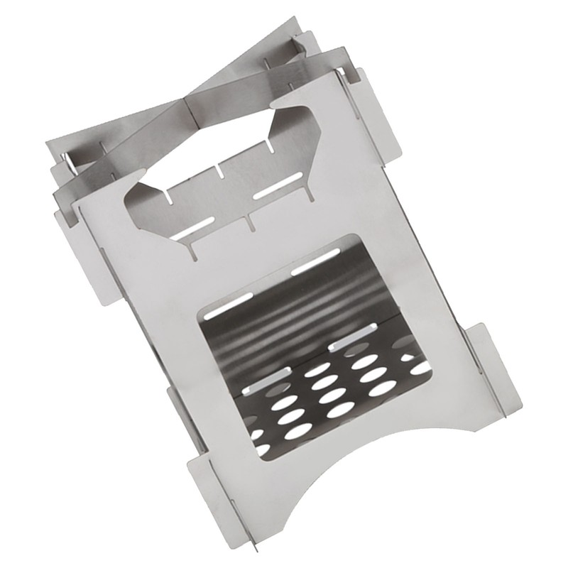 Portable Stainless Steel Folding Wood Burning Stove Mini Cooker for