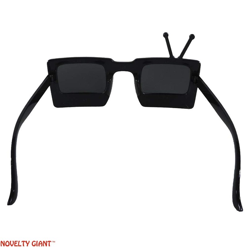 Gafas de sol gigantes con forma de TV para fiestas