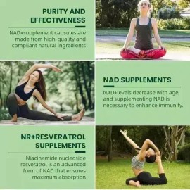 Nicotinamida Y Resveratrol 900 Mg Potencia El Nad 1pc                                                                                                 
