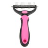 Pet Undercoat Rake Double Sided Knots Removal Grooming Massage Dog