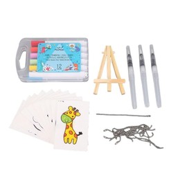 36 Pcs Magic 3D Foam Texture Painting Kit, Magic Foam Texture Painting Kit, Magic Puffy Paint, 3D Drawing Canvas Sponge with 10 x Rectangular Foam Textured Paper (with Pattern)