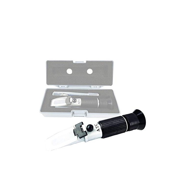 Azzota Heavy-Duty Portable Aluminum 20 Percent Brix Refractometer, with ATC