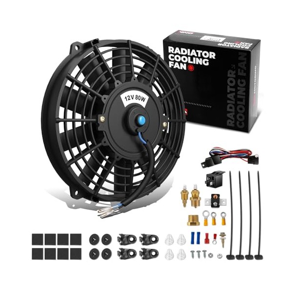 DNA MOTORING DNA MOTORING 7Inch Electric Radiator Cooling Fan Thermostat