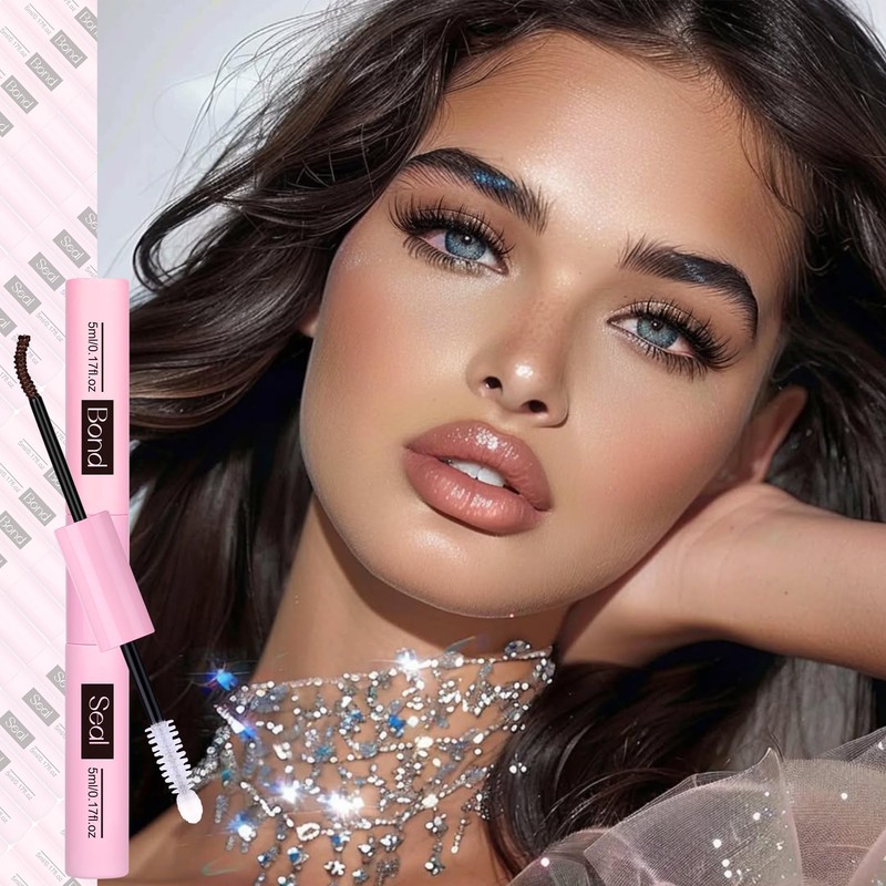 Mavphnee Lash Bond and Seal Brown Lash Glue Strong Hold