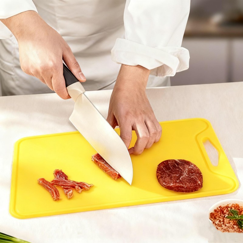 Jerliflyer Silicone Cutting Board,8.6 * 11.8in BPA Free Flexible Kitchen